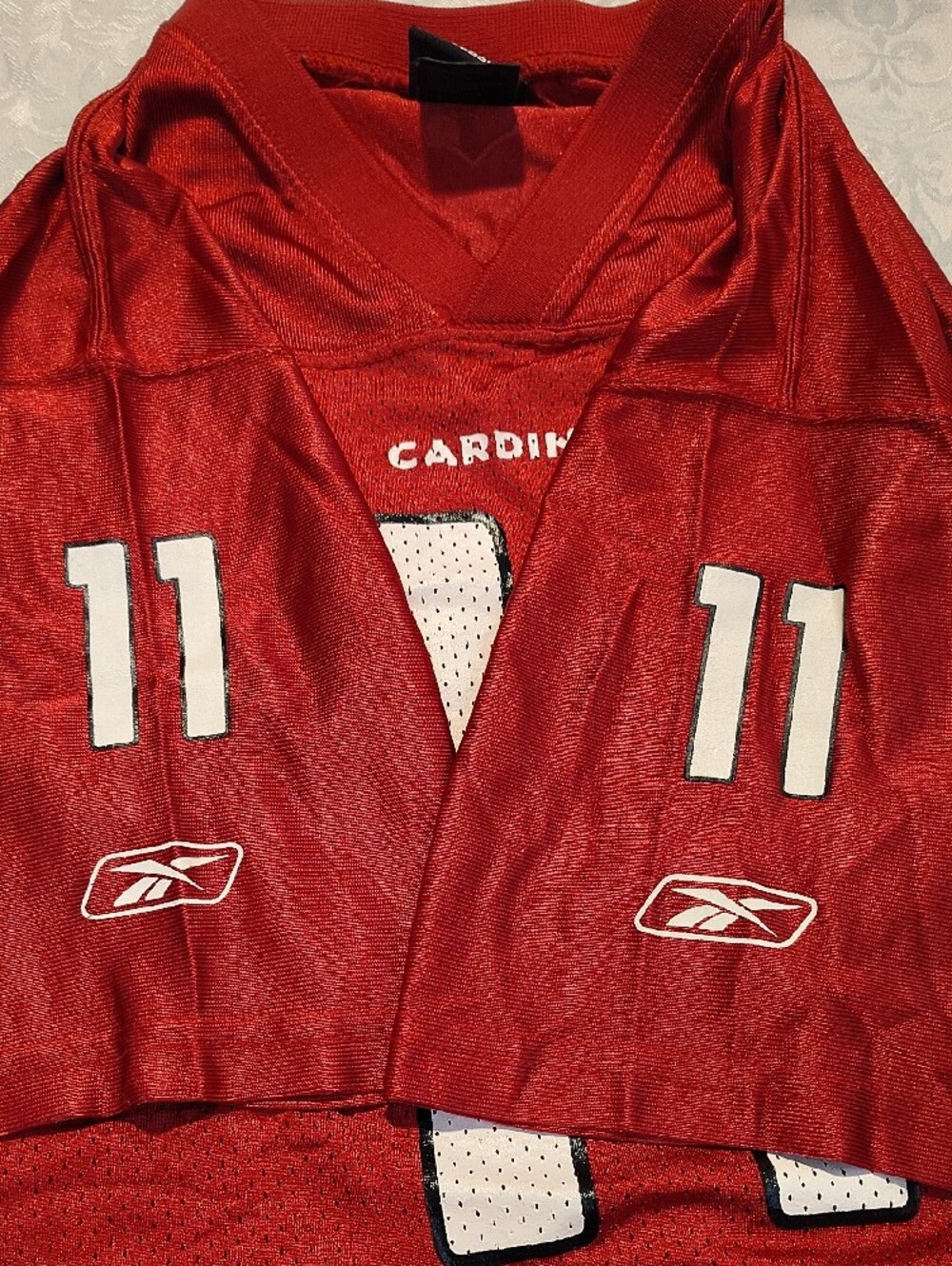 Reebok Red Arizona Cardinals #11 Kids Jersey - Picture 5 of 7